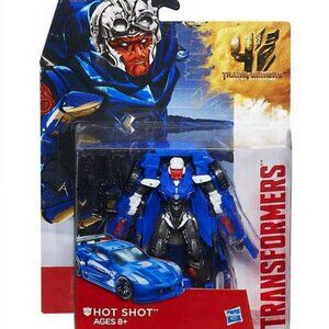 Transformers Age of Extinction Deluxe Class HOT SHOT, OPEN w Box Damage